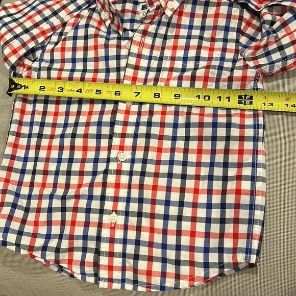 Janie and Jack Checkered Button Down Shirt Toddler Size 2 - Picture 9 of 10